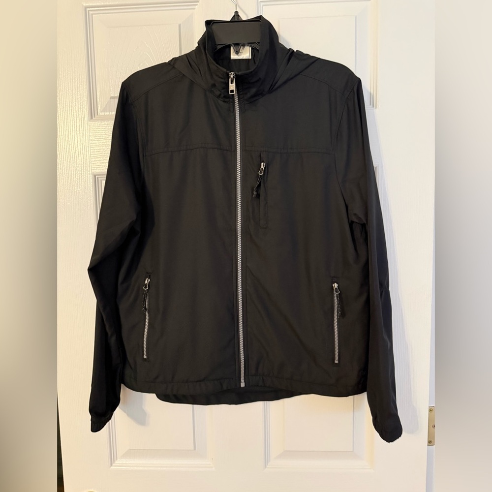 Avalanche Black Windbreaker Jacket for Women